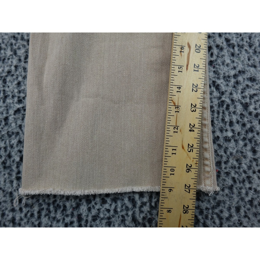Robertson + Rodeo Wide Leg Jeans Womens Medium Tan Raw Hem High Rise - Picture 6 of 14